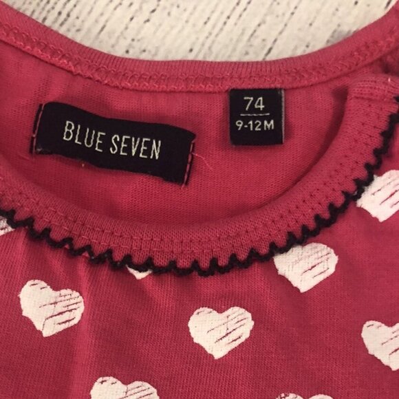 Blue Seven Heart Dresss 9–12M - Picture 2 of 4